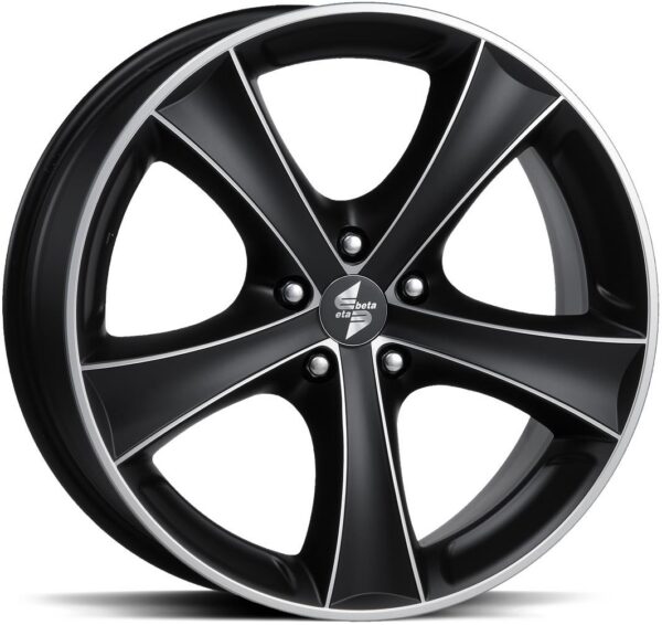 ETABETA Tettsut Black Matt Polish 8x17 5/130 ET43 CB84,1 60°