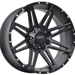 D88 Flatblack milled rivets 10x22 6/135/139,7 ET-20 CB106,1 60°