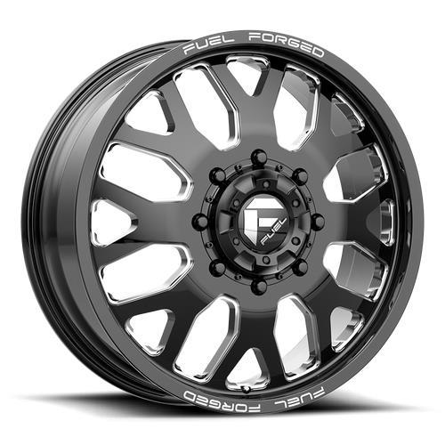 DE19 FF19D GLOSS BLACK MILLED 8,25x24 10/225 ET-225 CB170,1 60°