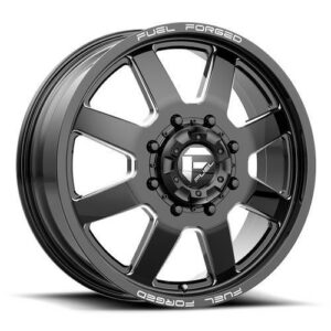 DE09 FF09D MATTE BLACK MILLED 12x24 10/170 ET-50 CB125,1 60°
