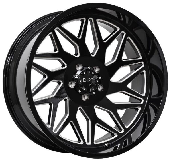 D55 Glossblack milled 12x24 6/139,7 ET-42 CB106,1 60°