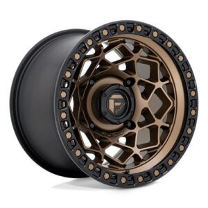 D785 UNIT UTV BRONZE W/ MATTE BLACK RING 7x15 4/137 ET10 CB110,1 60°
