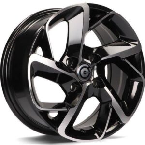 Nantes Black Front Polished 6,5x15 4/108 ET25 CB65,1 60°