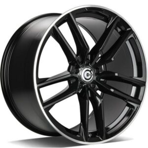 Invention Black Glossy Lip Polished 11x21 5/112 ET49 CB66,5 60°