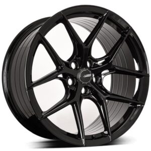 ABS F5 GLOSSY BLACK 10x21 5/120 ET38 CB74,1