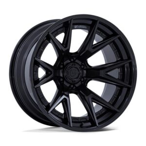 FC402 CATALYST MATTE BLACK W/ GLOSS BLACK LIP 12x24 8/165,1 ET-44 CB125,1 60°
