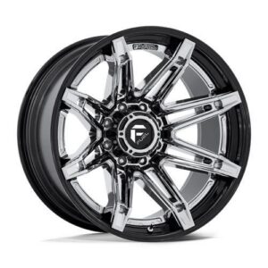 FC401 BRAWL CHROME W/ GLOSS BLACK LIP 12x24 6/135 ET-44 CB87,1 60°