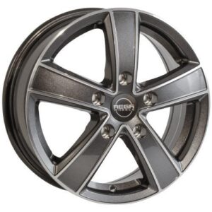 Hercules 5 Anthracite grey front polished 6,5x15 5/118 ET61 CB71,1 60°
