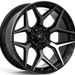 D44 Flatblack tinted face 10x22 6/135/139,7 ET-20 CB106,1 60°