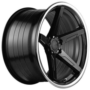 ABS F55 BLACK / SS LIP 11x20 5/110 ET28 CB74.1