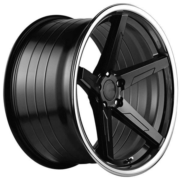 ABS F55 BLACK / SS LIP 11x20 5/110 ET28 CB74.1